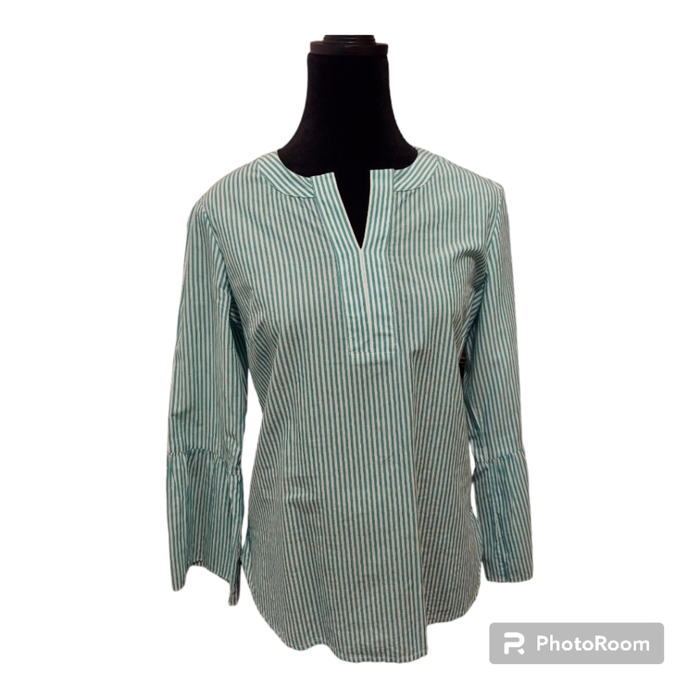 Talbots womens tunic shirt 100% cotton